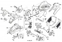 Bosch 3 600 HA4 577 Rotak 43 LI Ergoflex Lawnmower Rotak43LIErgoflex Spare Parts